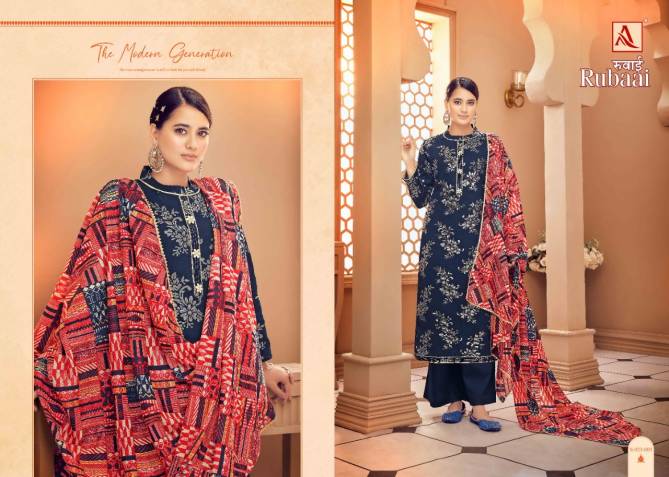 Alok Rubaai Zam Cotton Heavy Designer Ethnic Wear Dress Material Collection